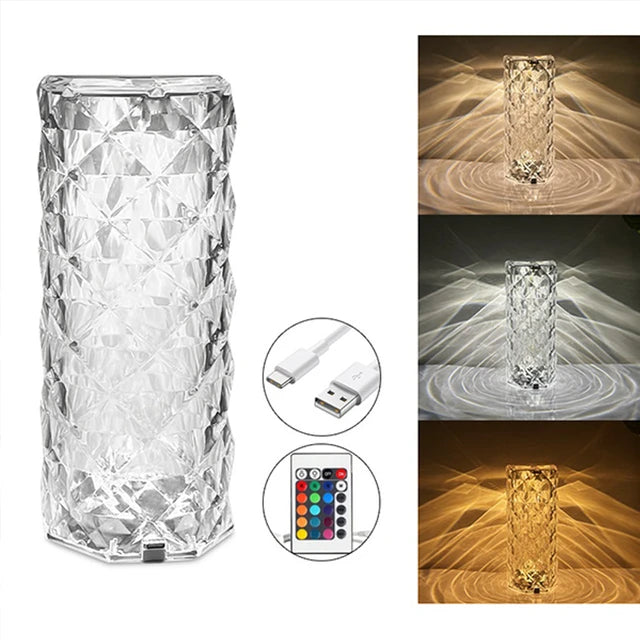 Crystal Diamond Touch Lamp